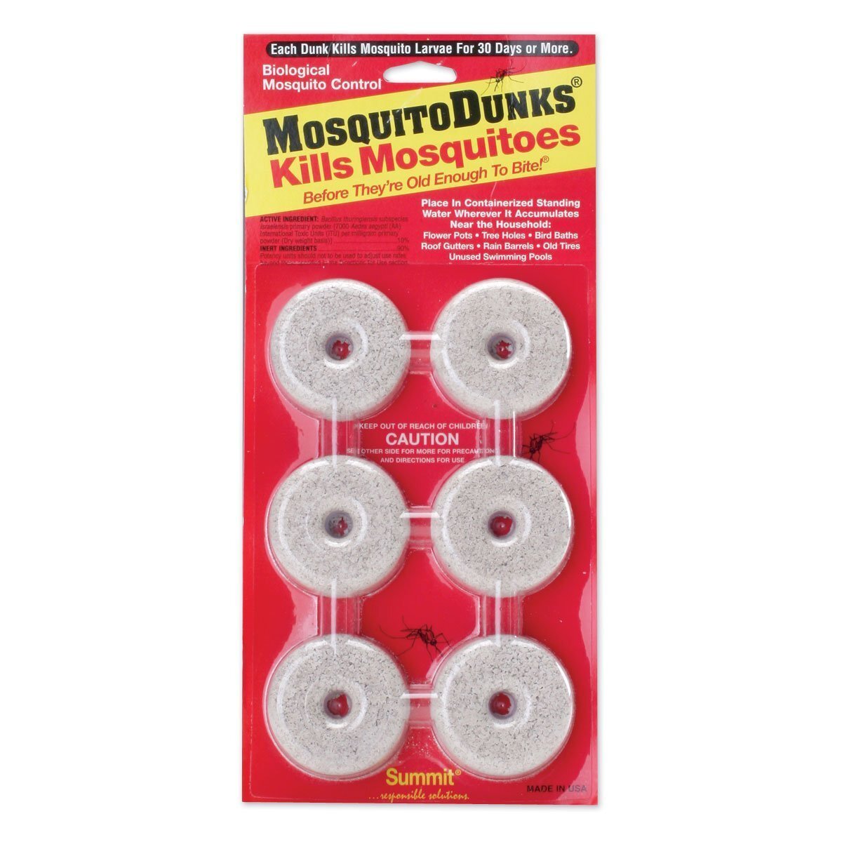 Summit Mosquito Dunks Floating Pod Kill Biologically Safe Method 6 pack gallery