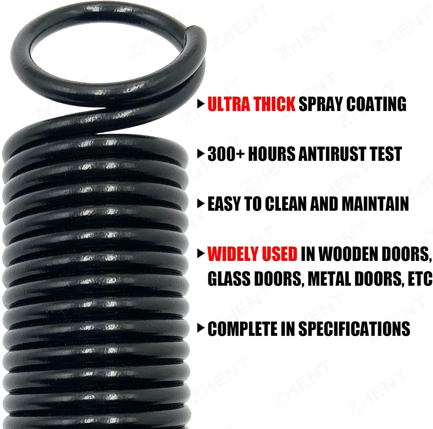 Garage Door Extension Springs Stretch Spring Heavy Duty Pair of 130 lbs gallery