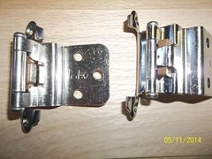 OFFSET HINGES, PAIR, SILVER, BELWITH, P50030F-26