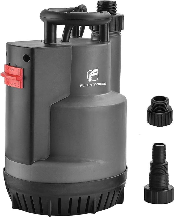1/2HP Sump Pump Submersible Utility Pump 2500GPH Pool Tub Garden Pond Draining gallery