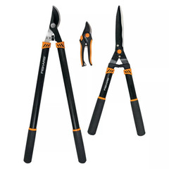 Fiskars Tree & Shrub Care 3-Piece Set [SoftGrip]: 3-piece set