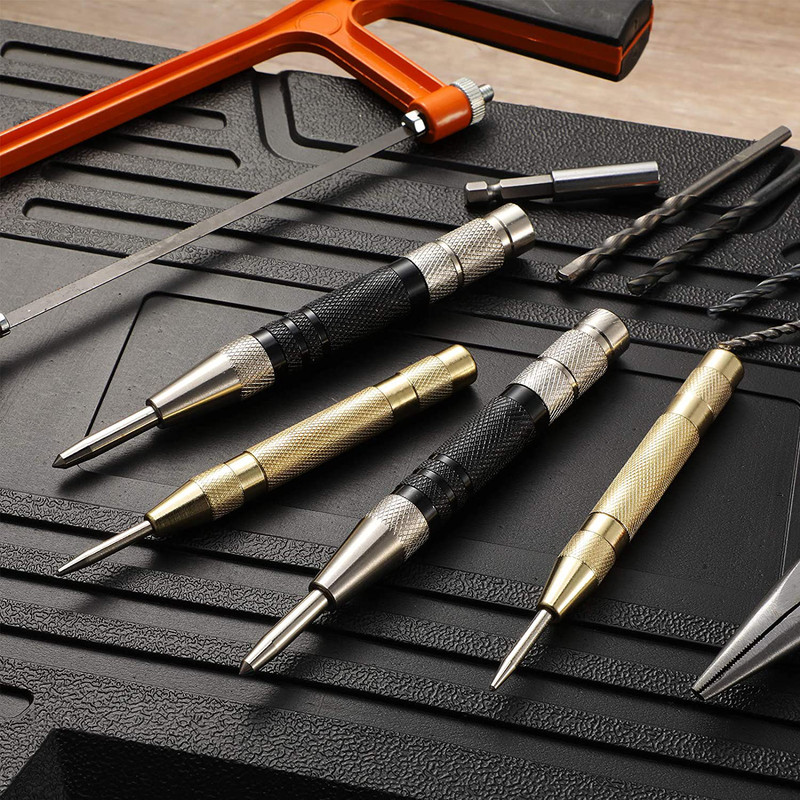 Super Strong Automatic Centre Punch Adjustable Spring Loaded Metal Drill TooL gallery