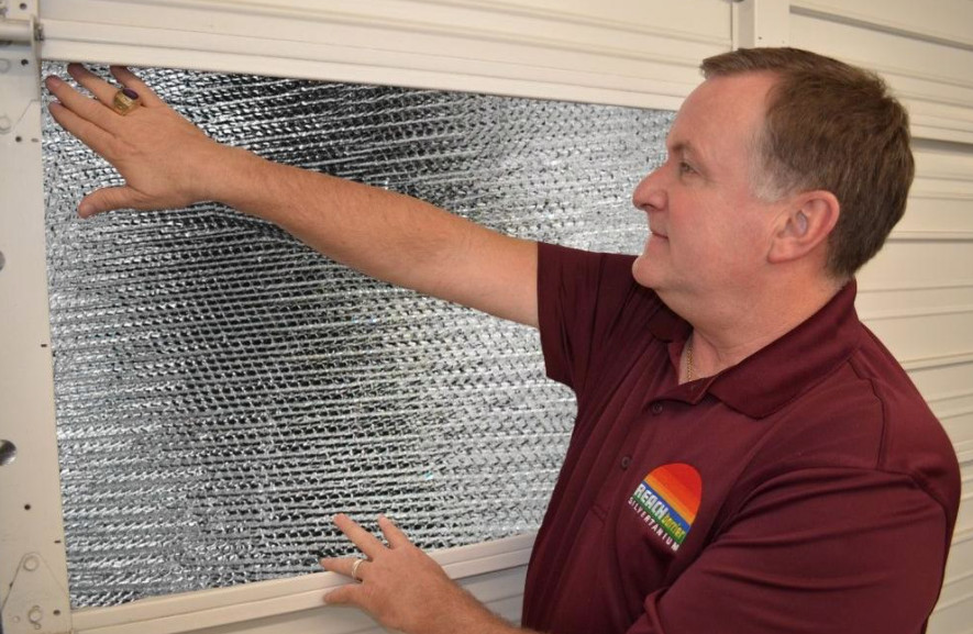 1 CAR Garage Door Insulation Kit Reflective 3MM FOAM Air Heat And Sound Barrier gallery