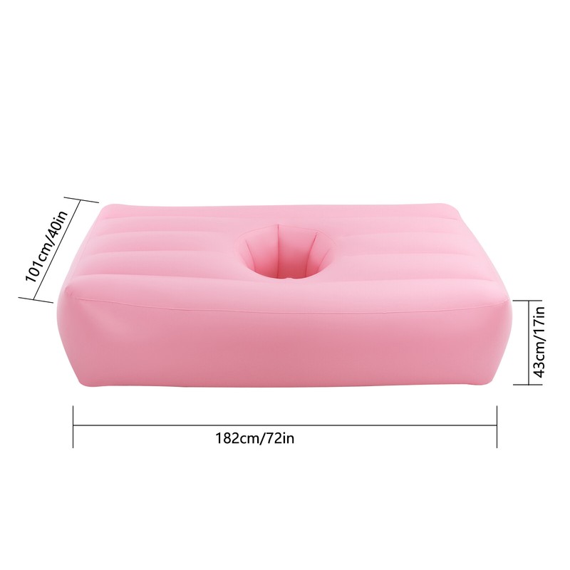 Foldable Inflatable Air Mattress Portable Built-in Electric Pump For Travel Home gallery