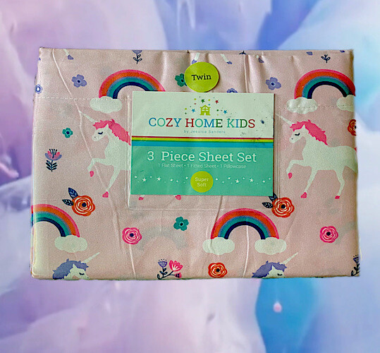 Rainbow Dash 3pc Twin Sheet Set Pink COZY HOME KIDS by Jessica Sanders gallery