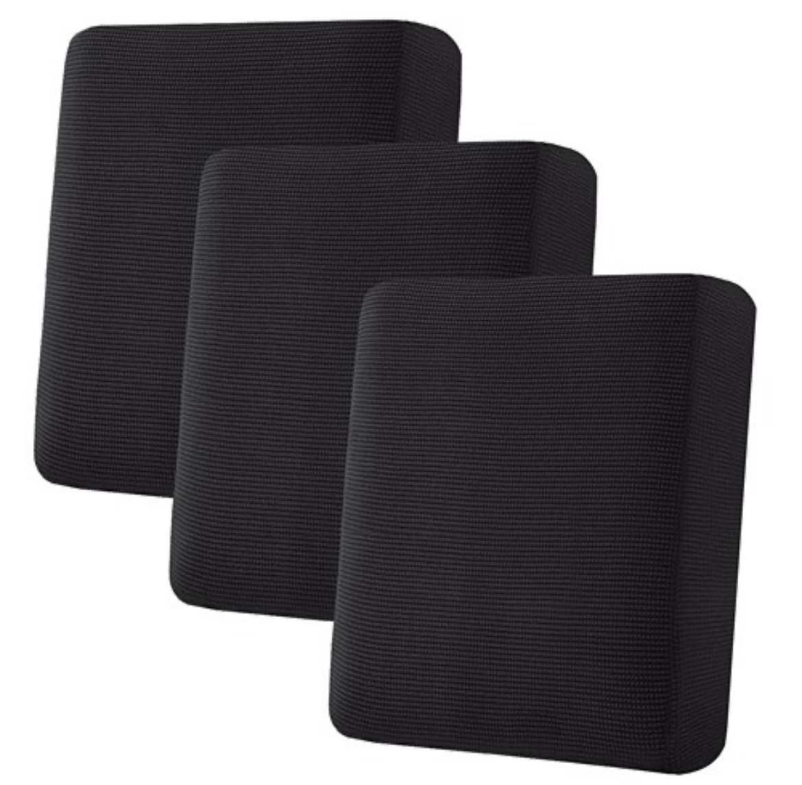 H.VERSAILTEX Super Stretch Individual Seat Cushion Covers Sofa Couch 3 Pack gallery