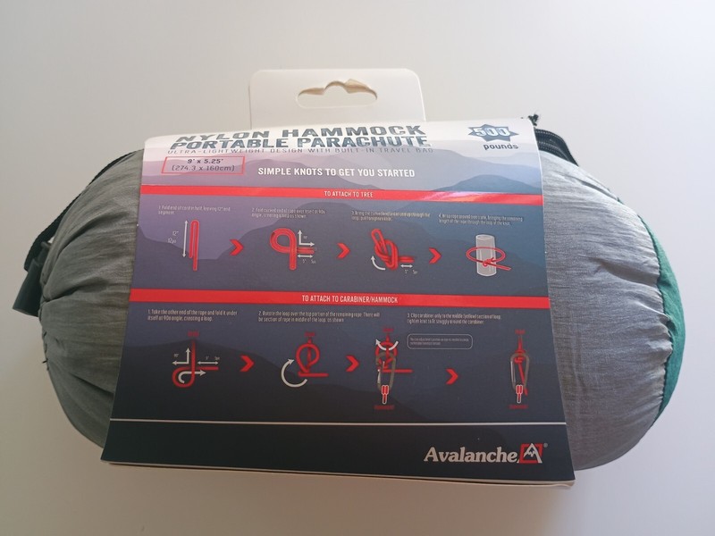 Avalanche Nylon Hammock-Portable Parachute-Ultralight Compact-500lbs/227kg gallery