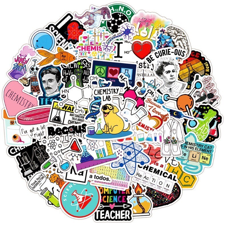 10 Random Science Education Themed Stickers Decals Laptop Yeti Car Free Shipping gallery