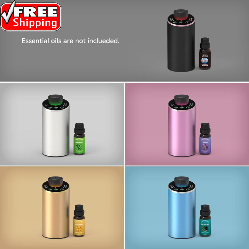 Waterless Essential Oil Diffuser Aromatherapy Scent Diffusers for Home Large Roo gallery