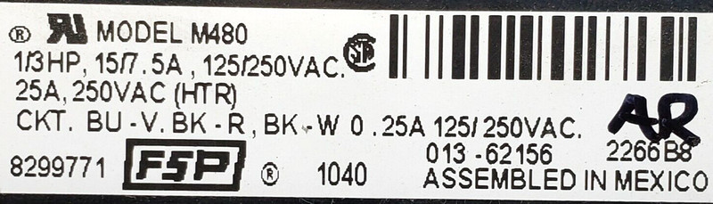 OEM Whirlpool Dryer Timer 8299771 5-Year Warranty ⭐Free Same Day Shipping⭐ gallery
