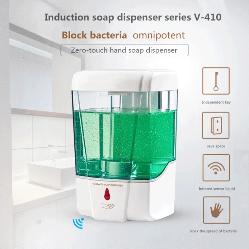 Automatic Soap Dispenser Wall Mounted 700ml Dispenser Touchless Soap Lotion Pump gallery
