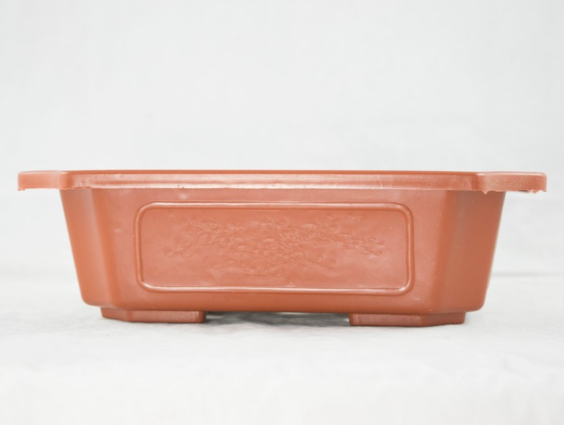 2 Rectangular Plastic Bonsai Training Pot, Succulent Planter 9.25"x 6.5"x 2.75" gallery