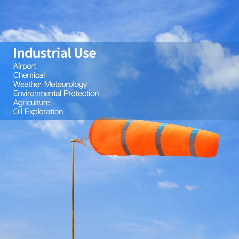 Anley 30 Inch Windsock - Rip-Stop Polyester Wind Direction Measurement Sock Bag gallery