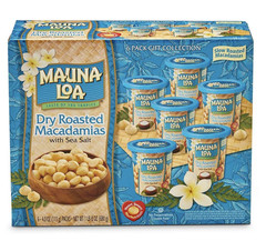 Mauna Loa Premium Roasted Macadamia Nuts, Hawaiian Sea Salt Flavor, 4 Oz Cup (6)