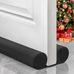‌OSAMEDA Door Draft Stopper – 36 Inch Adjustable Under 36in/Black, Black