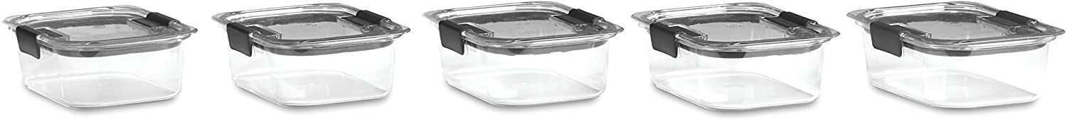 Food Storage Container BPA free Plastic kitchen cookware set leak proof 5 pack gallery