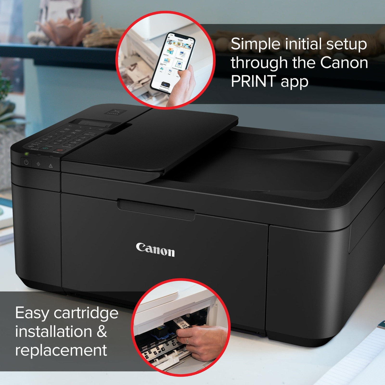 Canon PIXMA TR4722 All-In-One, Wireless Color Inkjet Printer for Home Office Use gallery