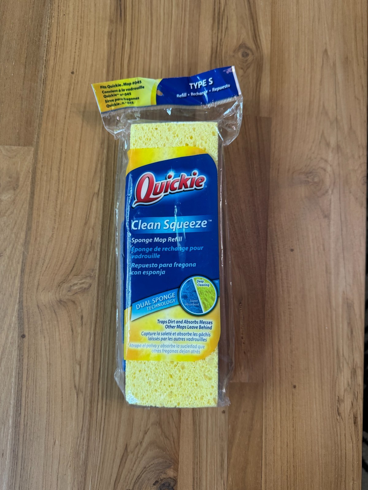 Quickie Clean Squeeze Sponge Mop Refill Type S 0442 Fits Mop #045 New gallery