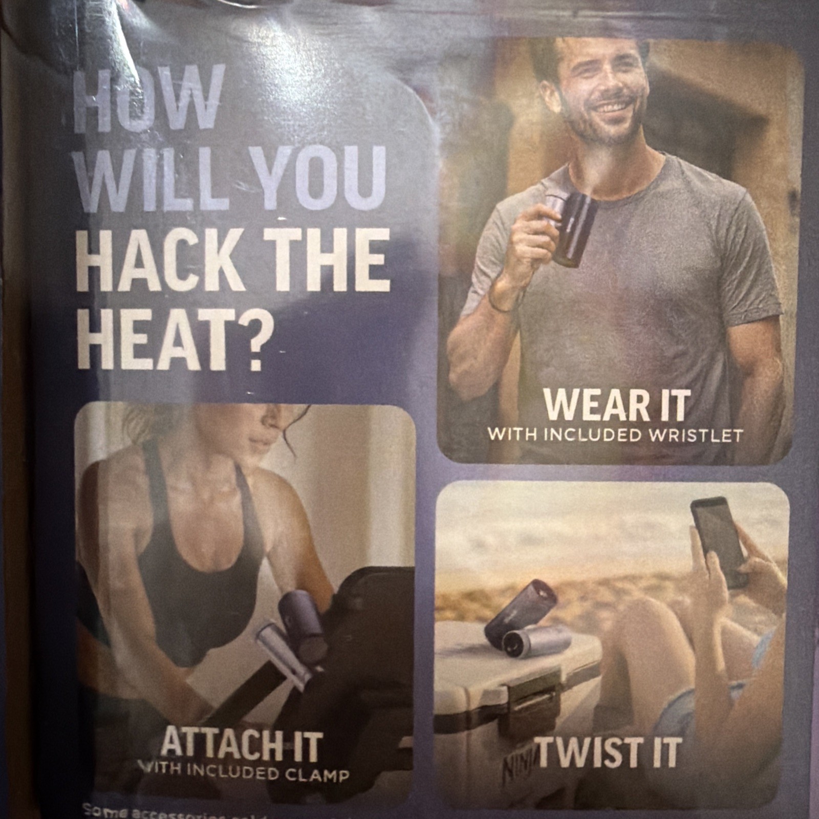 Shark Chillpill 2-in-1 Fan & InstaChill Cooling System with Clip+Crossbag Strap gallery
