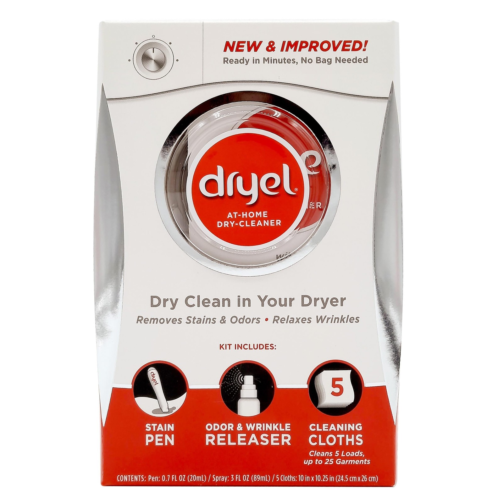 Dryel At Home Dry Cleaning Kit Steam Clean Deodorize Wrinkle Remover 1 Fl Oz gallery