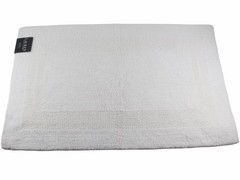 Ralph Lauren Solid White Bath Rug Mat Cotton 21″ x 34″ Reversible