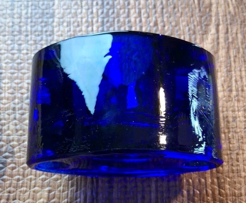 Cobalt Blue Glass Design Stackable Candle Holder gallery