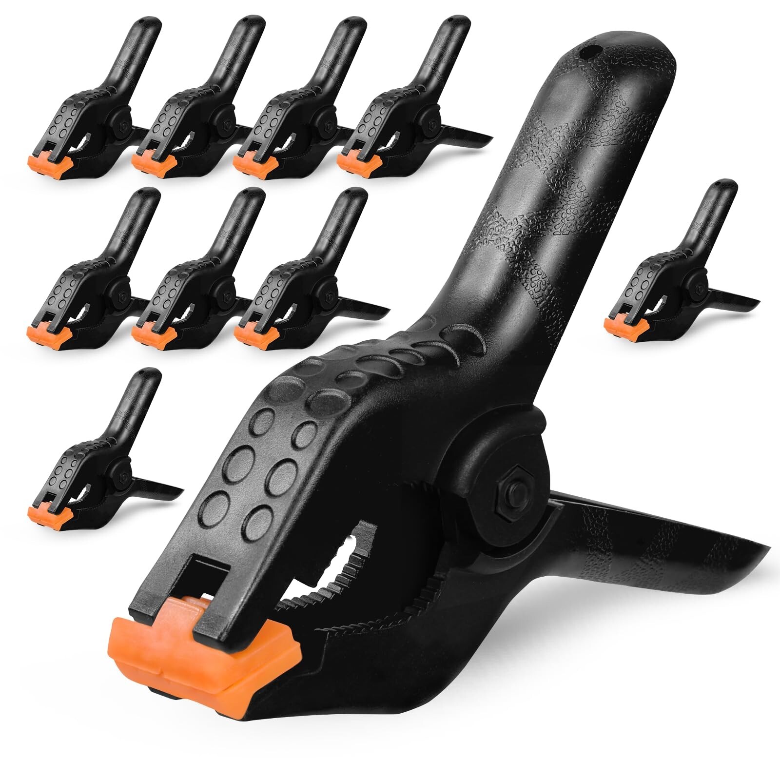 10-pcs Heavy-Duty 4-Inch Spring Clamp for Woodworking, Photography, DIY Projects gallery