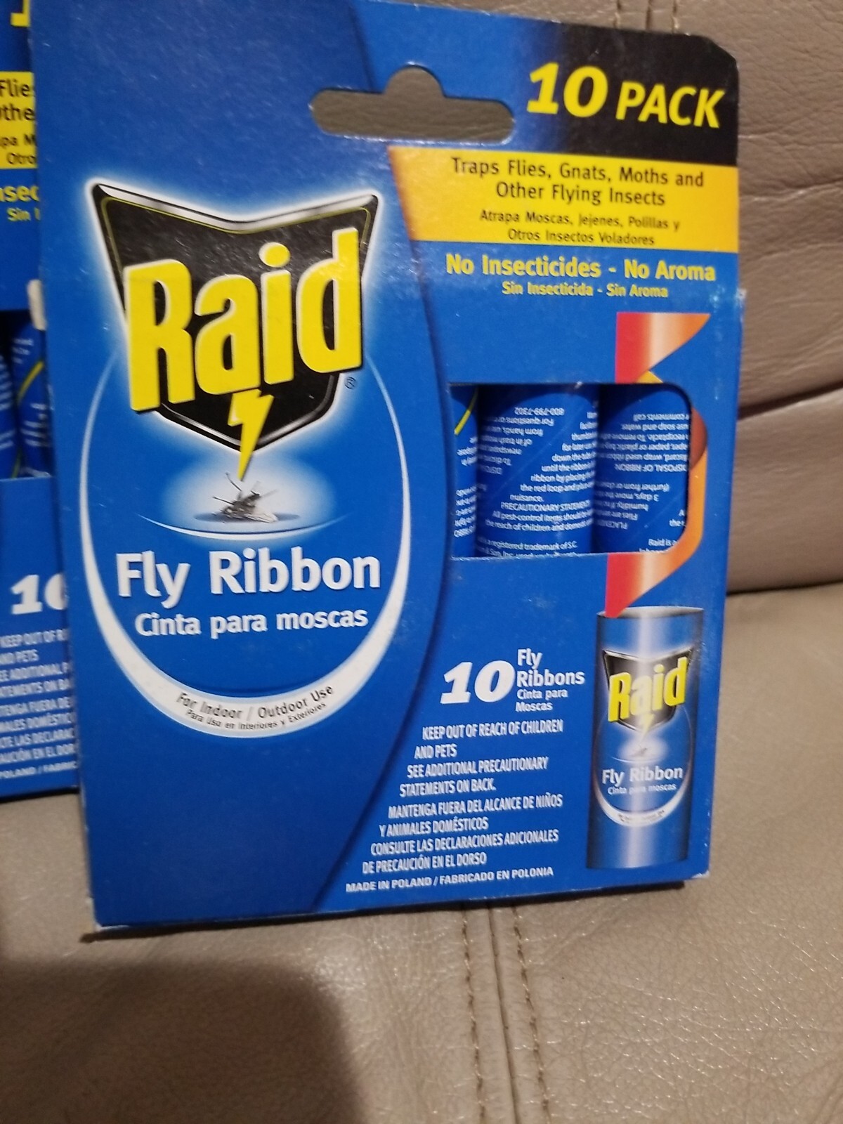 30 Raid Fly Ribbon Glue Trap For Bugs Flying Insects Flies (3 boxes of 10) Lot gallery