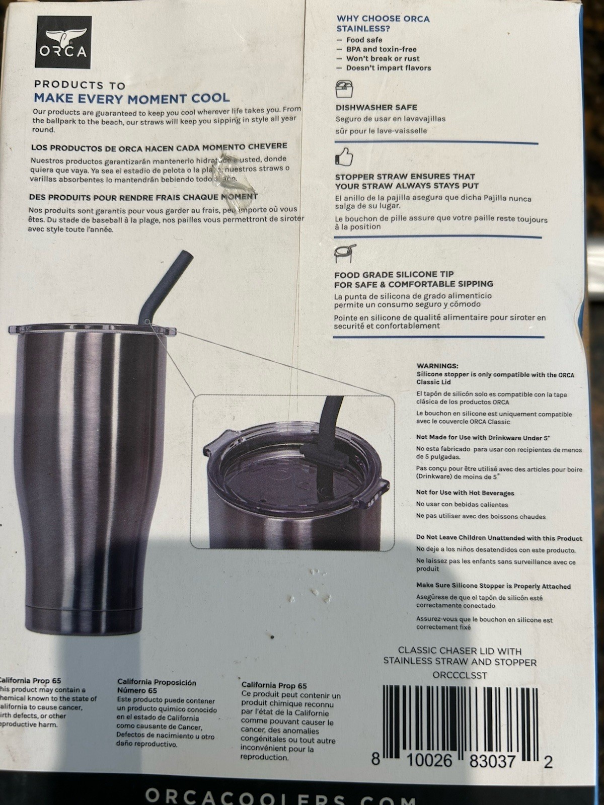 ORCA CLASSIC 27oz LID & STOPPER STRAW REPLACEMENT KIT gallery
