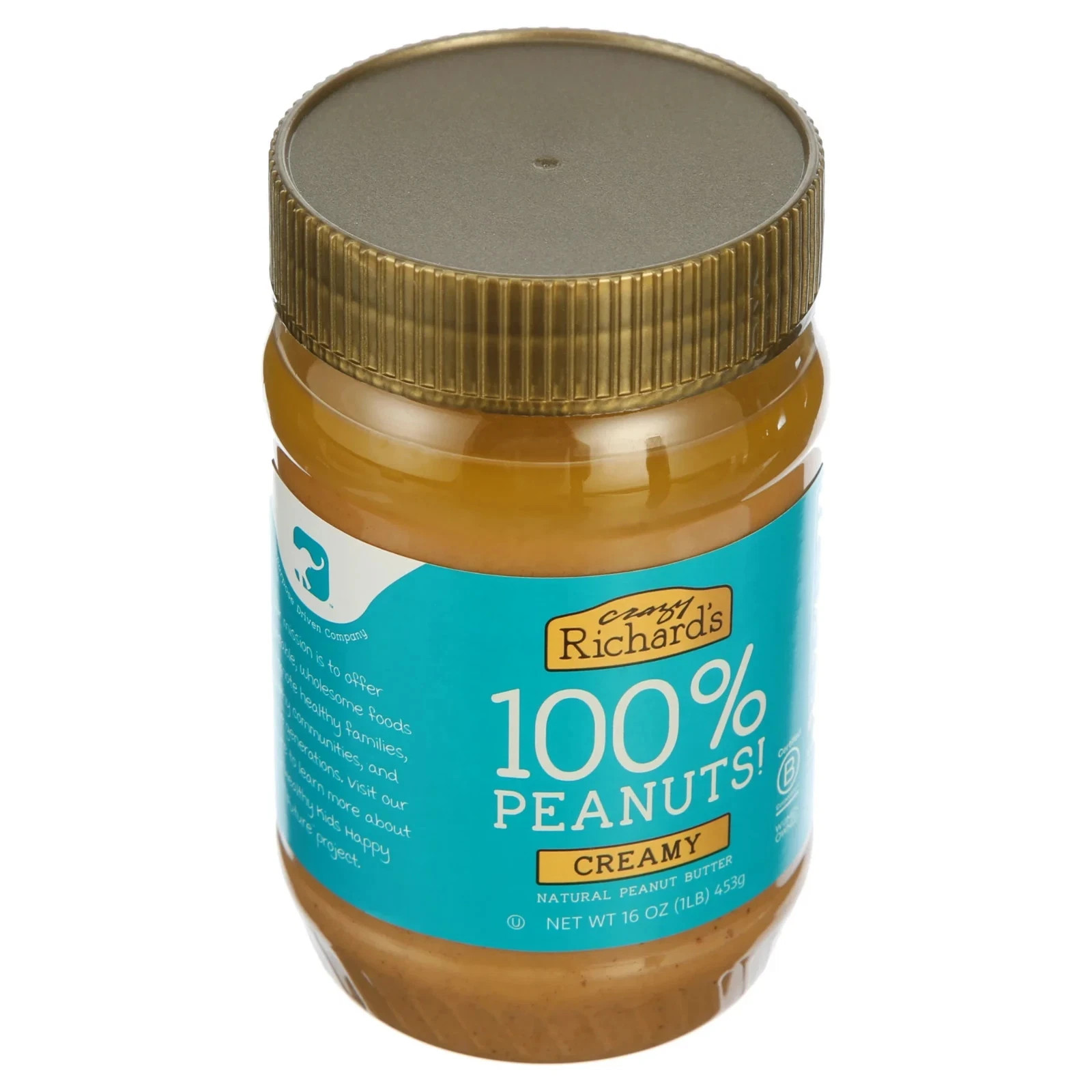 (2 pack) Crazy Richard's All-Natural Creamy Peanut Butter, 16 oz gallery