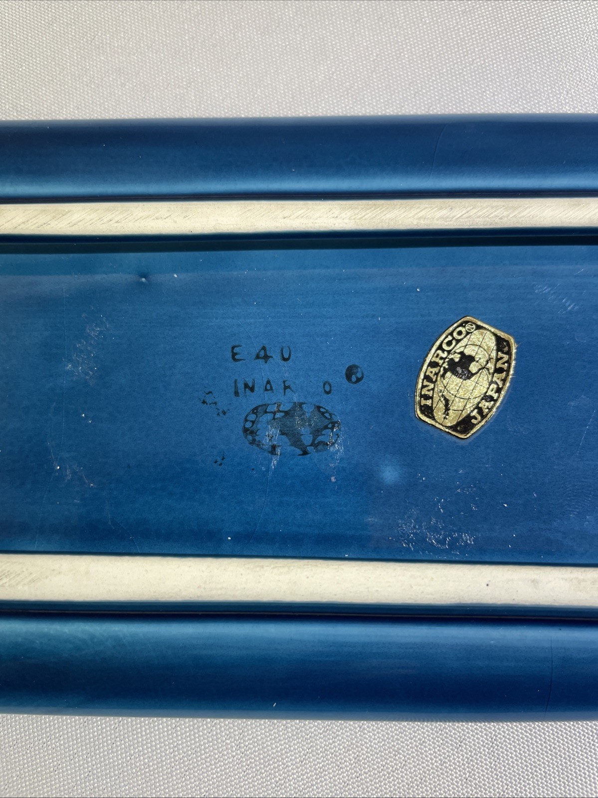 Indigo Blue Butter Dish Inarco Japan E40 gallery