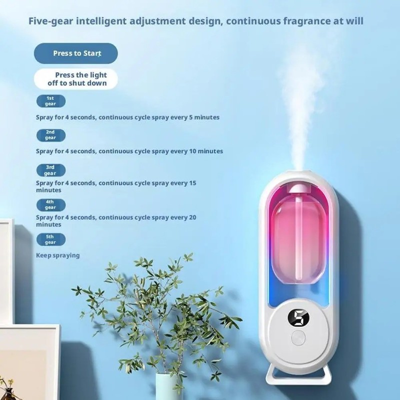 Auto Fragrance Diffuser USB Essential Oil Spray Light Home Room Freshener gallery