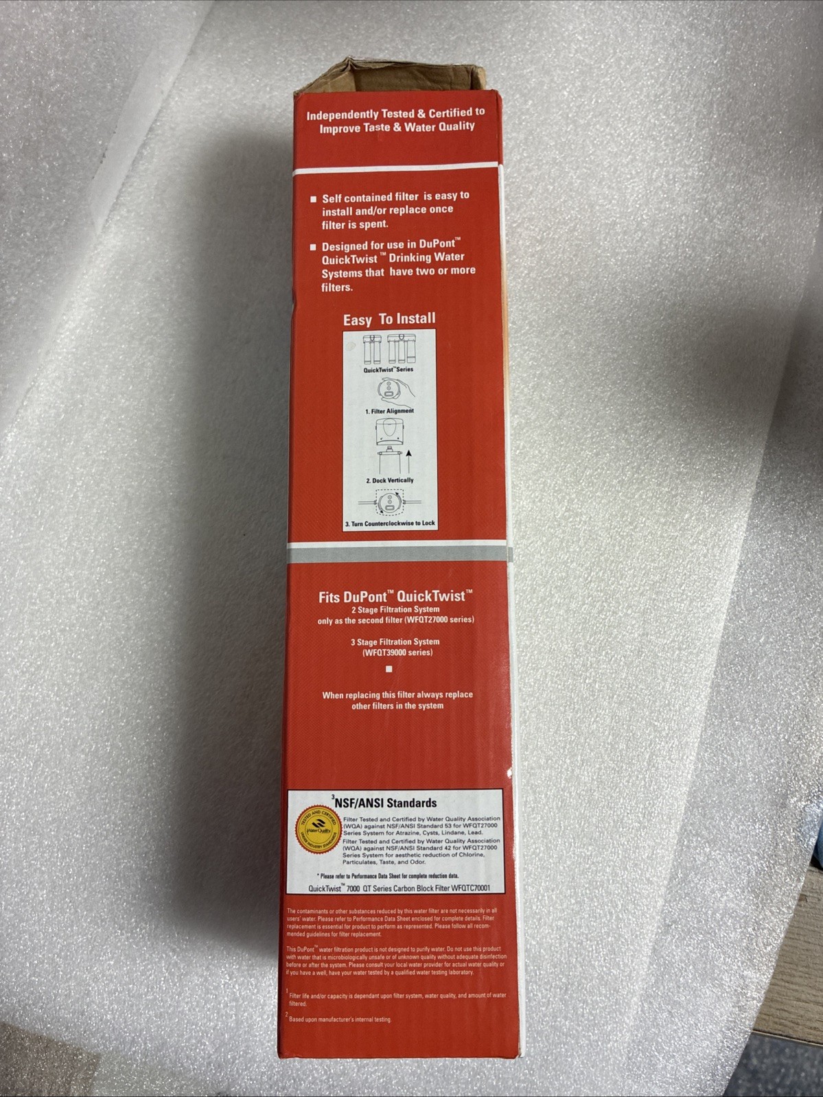 DuPont QuickTwist Water Filter Sediment 7000 QT Series WFQTC70001 gallery