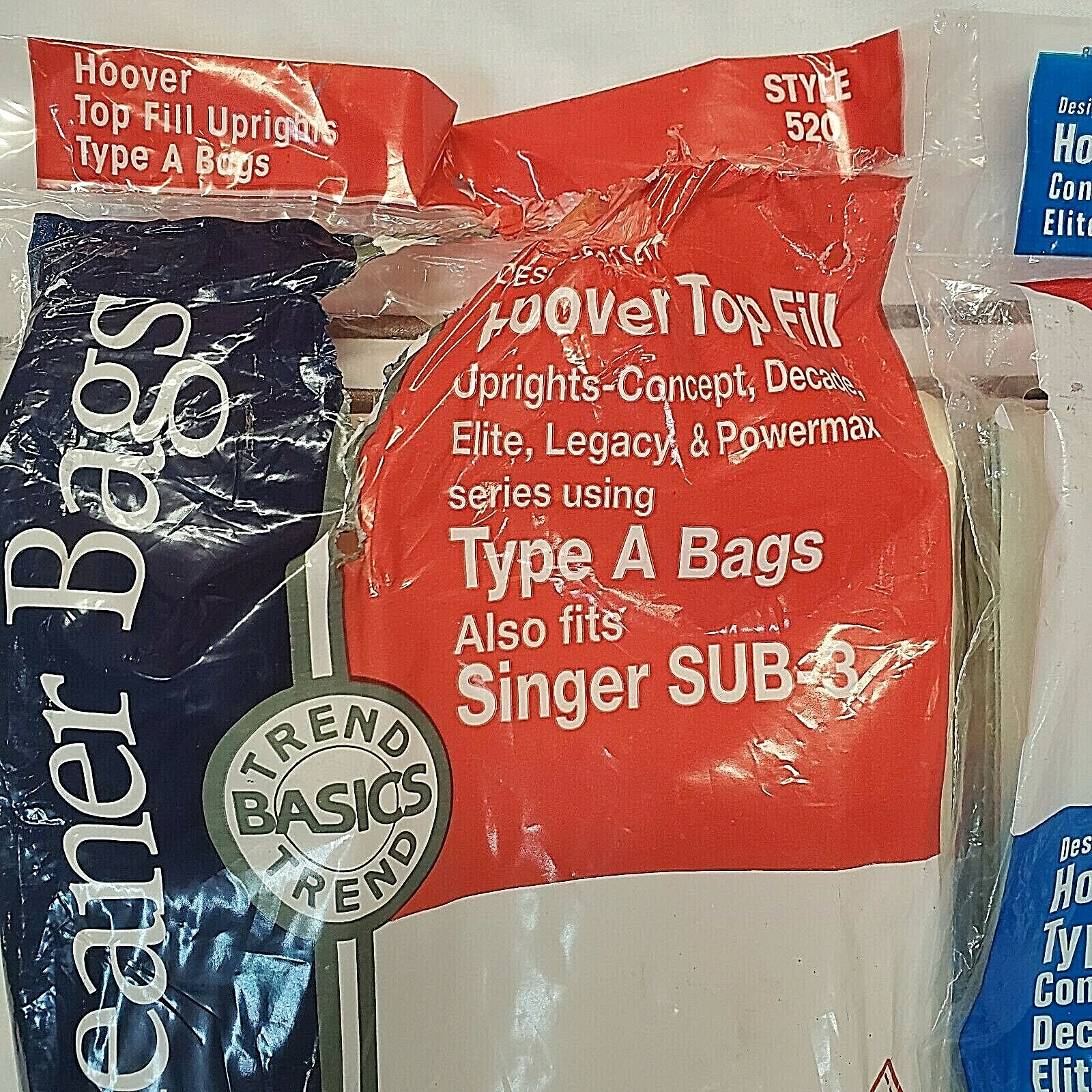 HOOVER TOP FILL TYPE A STYLE 520 VACUUM CLEANER BAGS 7 BAGS 1 PACK OPEN MISSING1 gallery