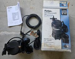 EFFLUENT Pump FLOTEC FPSE2800A Thermo Plastic w/float switch 1/3HP 115V