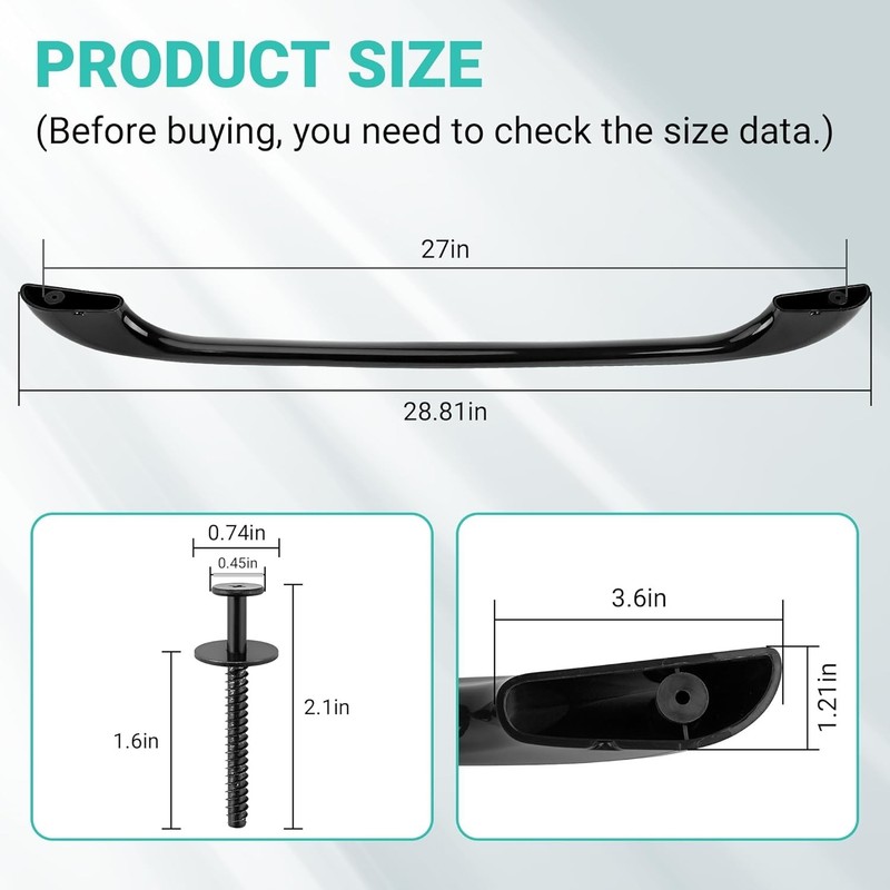 Durable 28" Oven Door Handle Replacement Compatible with Electrolux & Ken-more gallery