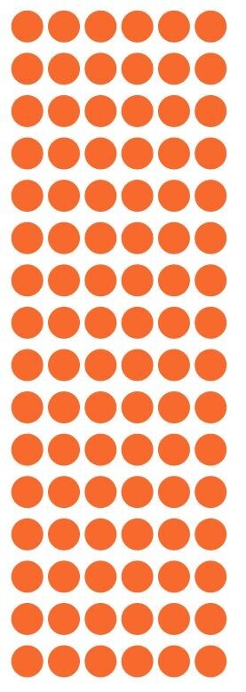 3/8" Orange Dots Round Vinyl Color Code Inventory Dot Stickers 3/8 Inch gallery