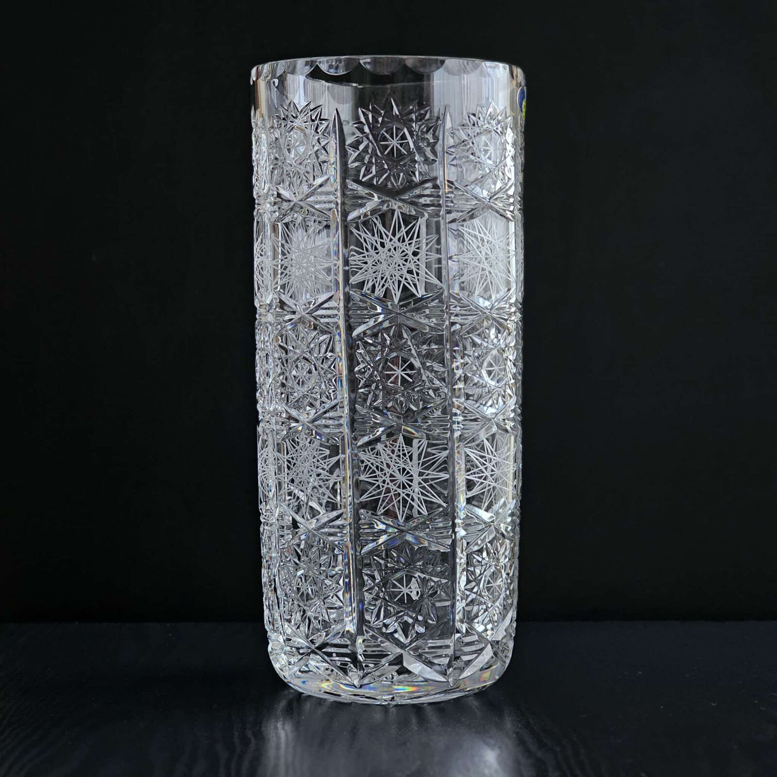 Handmade Crystal Vase – 12" Tall, Elegant Czech Design, Premium Quality, NEMAN gallery