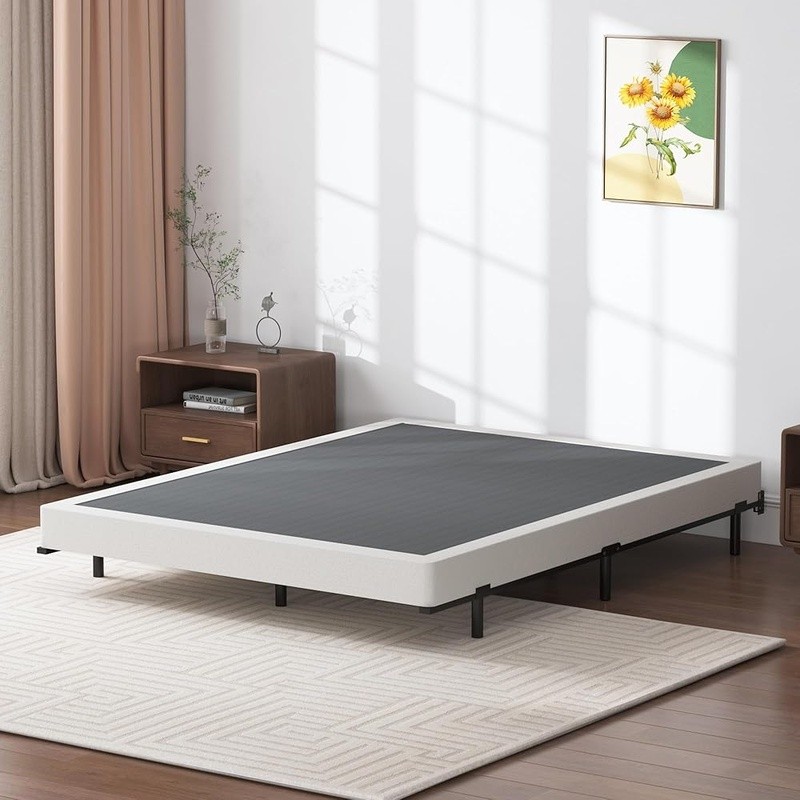Durable Box Spring Metal Frame Squeak Resistant Easy Assembly Cover Included New gallery