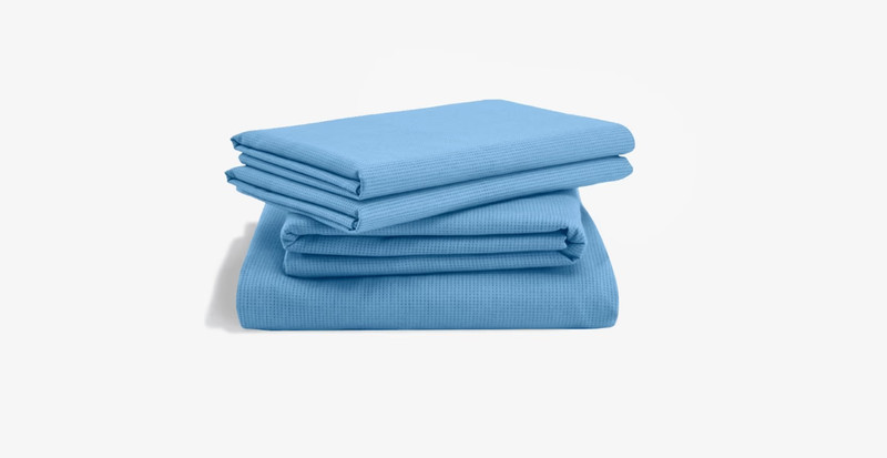 Tempur-Pedic® Sheet Sets - ProAir Sheet Set - Blue Azure/Cool Gray gallery