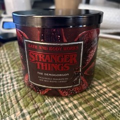 Bath & And Body Works STRANGER THINGS THE DEMOGORGON 3-Wick Candle Netflix
