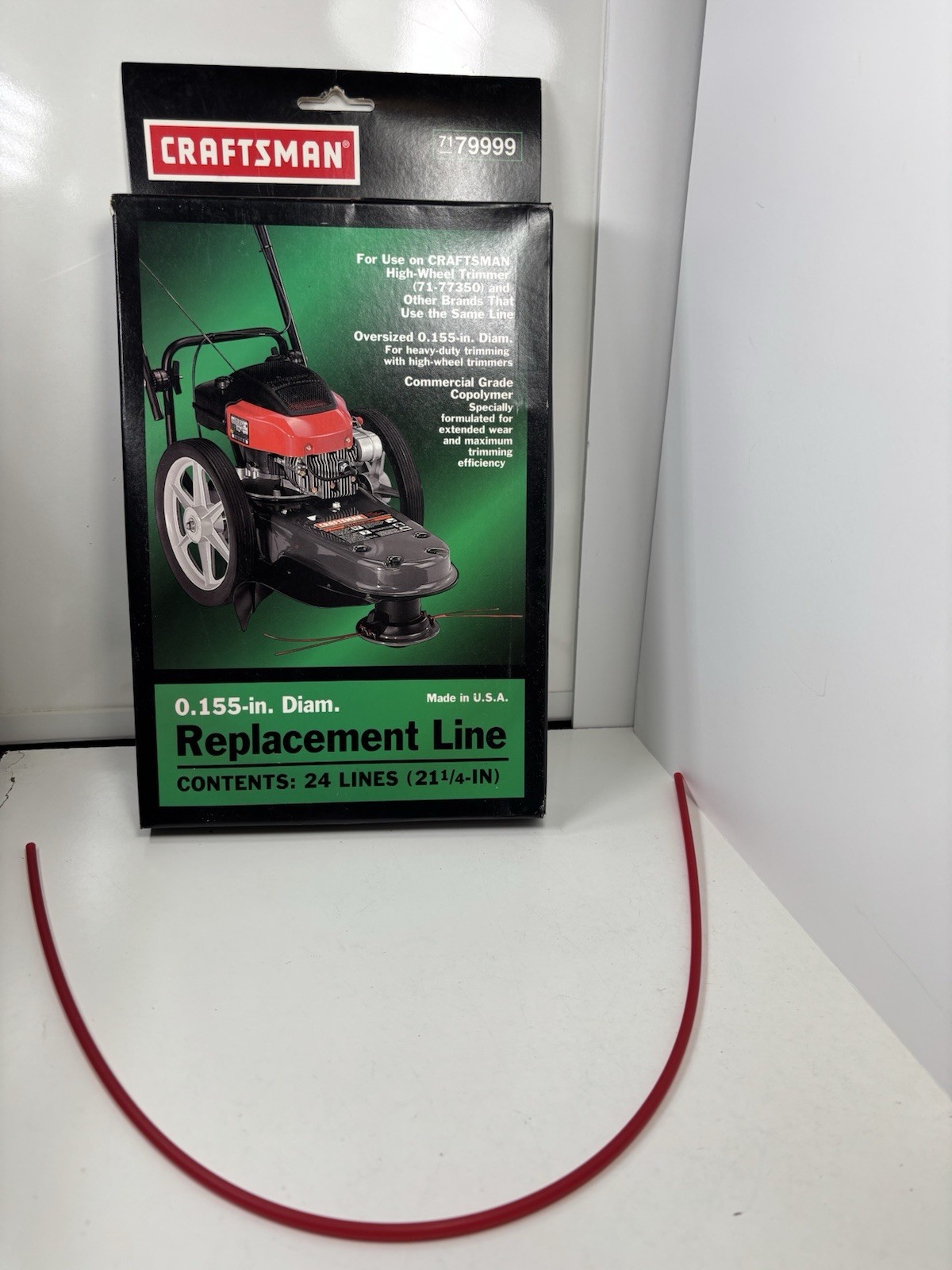 39 Ct .155 In Diam Pre-cut 21" Craftsman Weed Trimmer Line 7179999 gallery