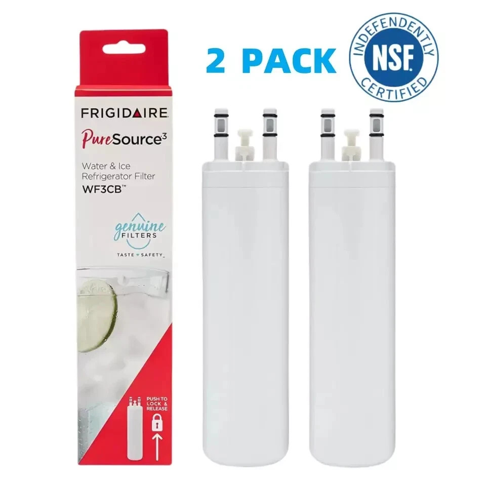 2 PACK Frigdaire WF3CB PureSource 3 Refrigerator Water Filter New Sealed gallery