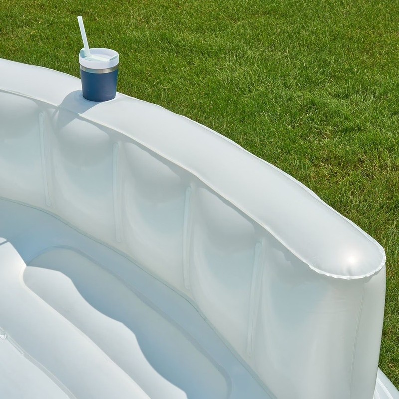 Member Mark Oversized Inflatable WHITE Sofa Pool 152in X 126in X 31in gallery