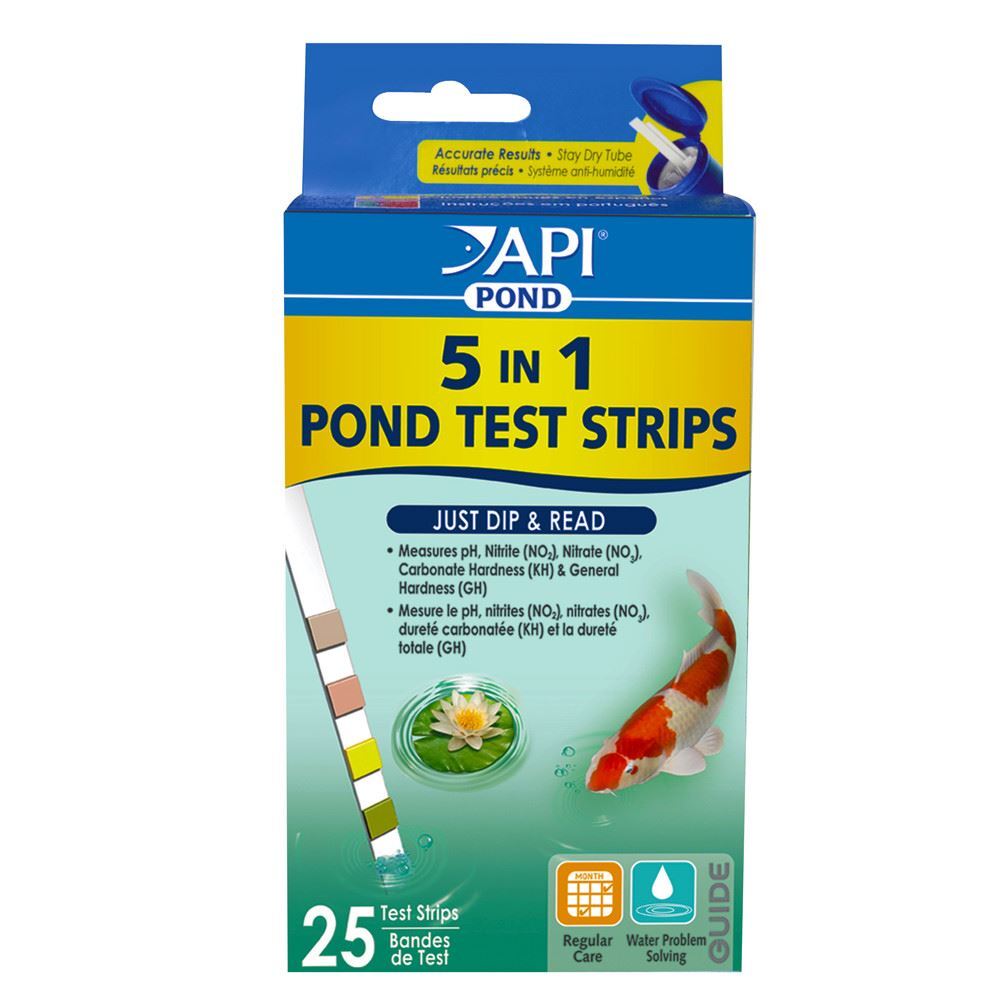 API Pond Care Pond 5 in 1 Pond Test Strips 25 Stripe Count API 164 F gallery