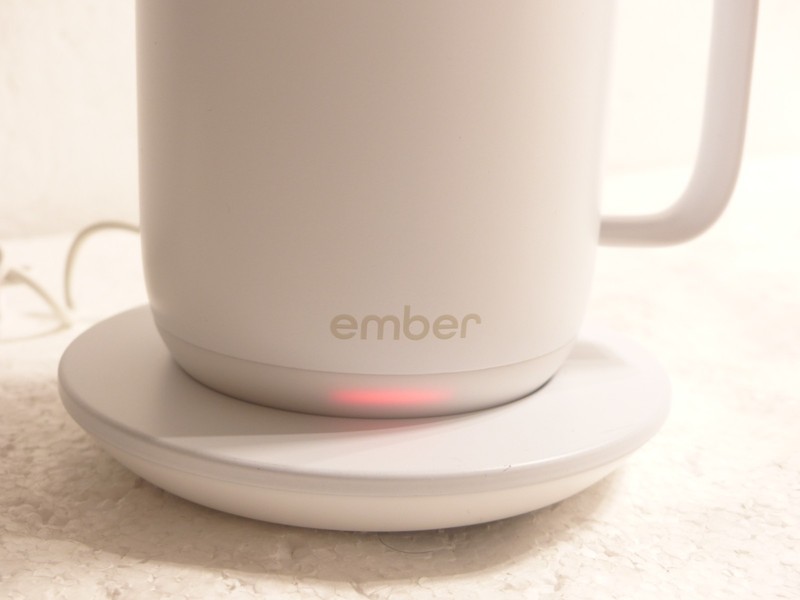 Ember Smart Mug 2 10oz. Temperature App Control White CM19 w/ Charger Base WORKS gallery