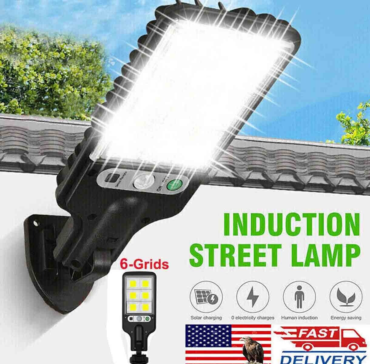 990000LM LED Solar Street Light Commercial Dusk To Dawn Outdoor Road Wall Lamp gallery
