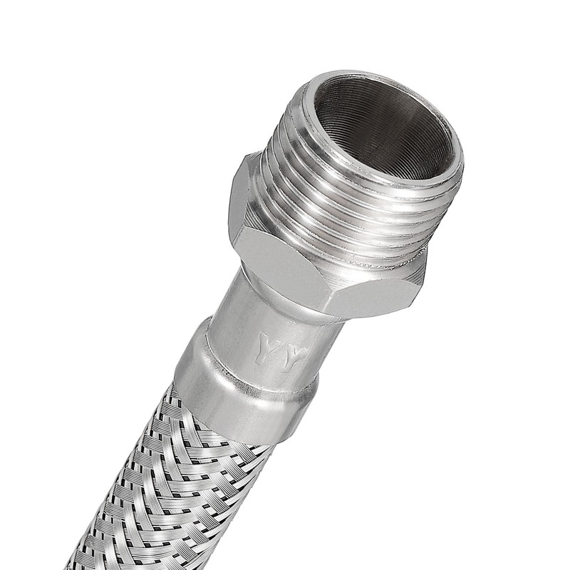 2PCS G3/8 Male Compression Thread x G1/2 Female Faucet Supply Line Connector gallery