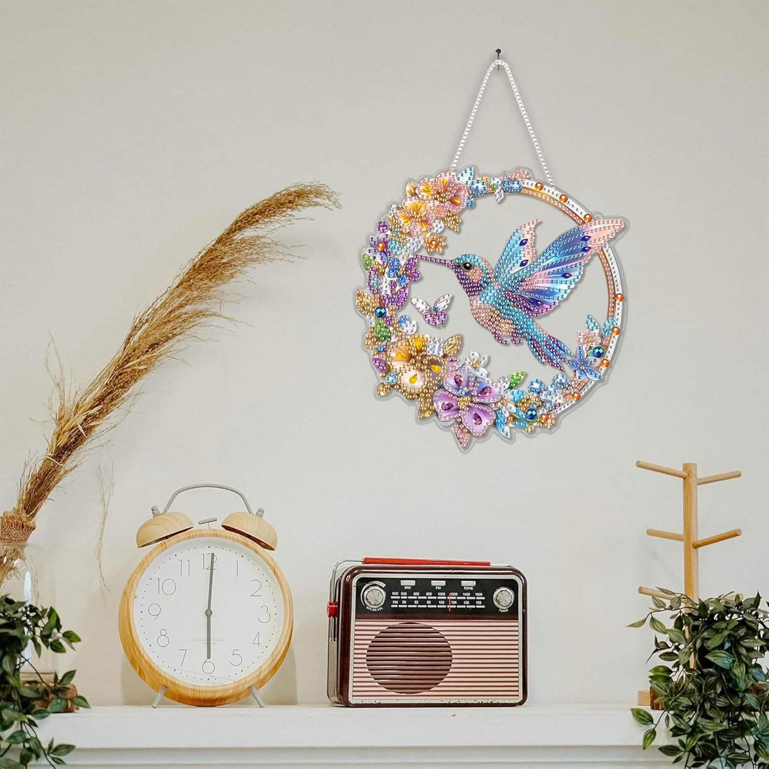Hummingbird Diamond Art Kit Suncatcher Pendant Window Wreath Decor for Adults gallery