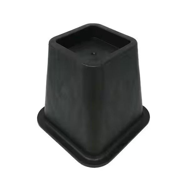 6 Inch Bed Risers 4-Pack Durable Heavy Duty Construction Ensures Black New gallery